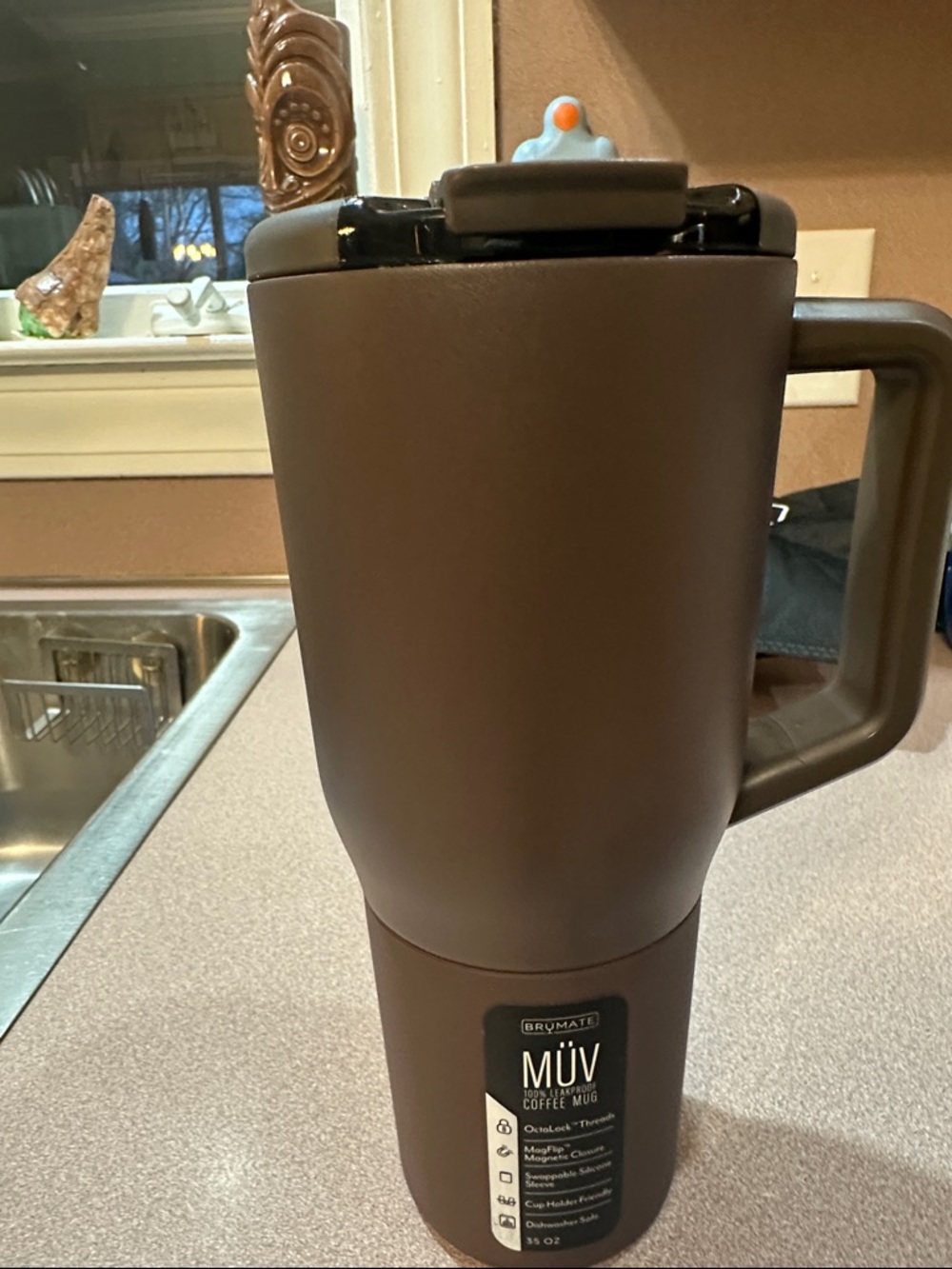 BruMate MÜV 35 oz Travel Coffee Mug - Brown